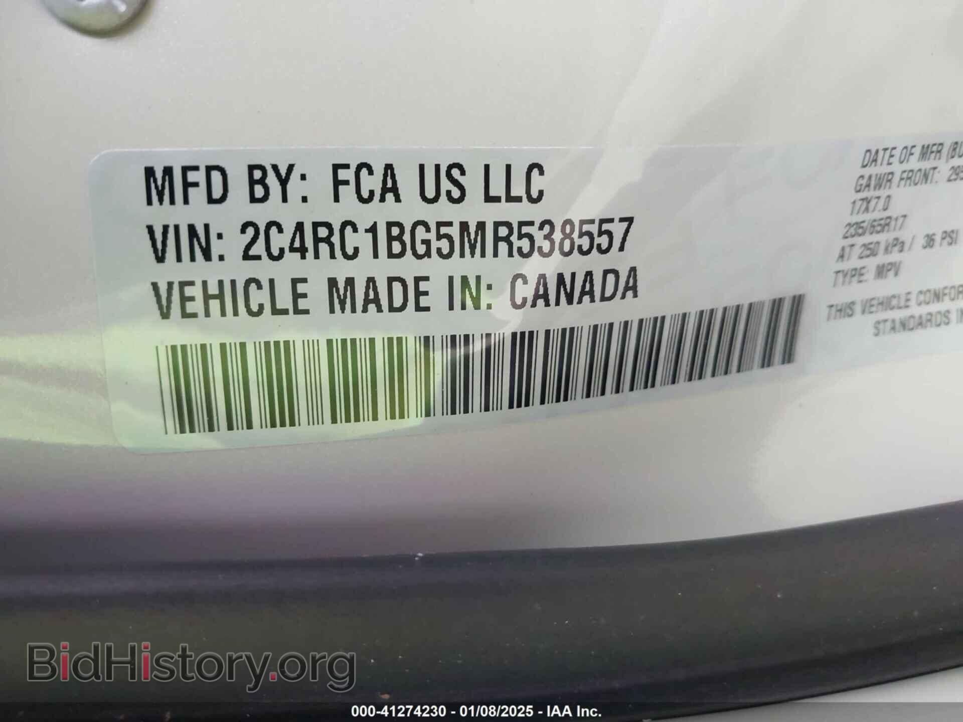 2021 CHRYSLER PACIFICA - VIN: 2C4RC1BG5MR538557 - Photo 9