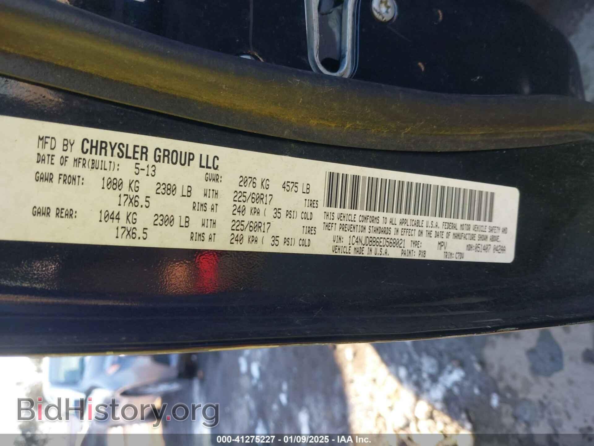 2014 JEEP COMPASS - VIN: 1C4NJDBB6ED568021 - Photo 9
