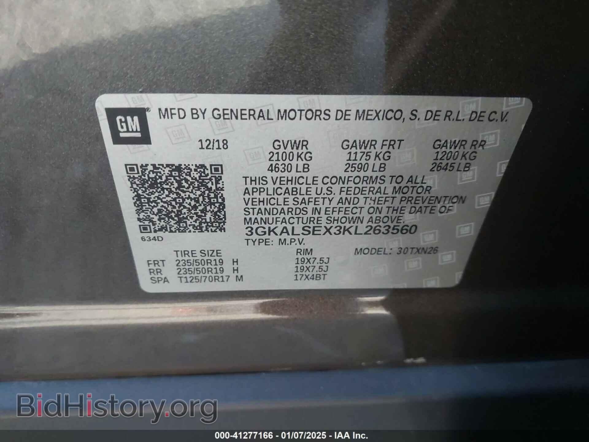 2019 GMC TERRAIN - VIN: 3GKALSEX3KL263560 - Фото 9