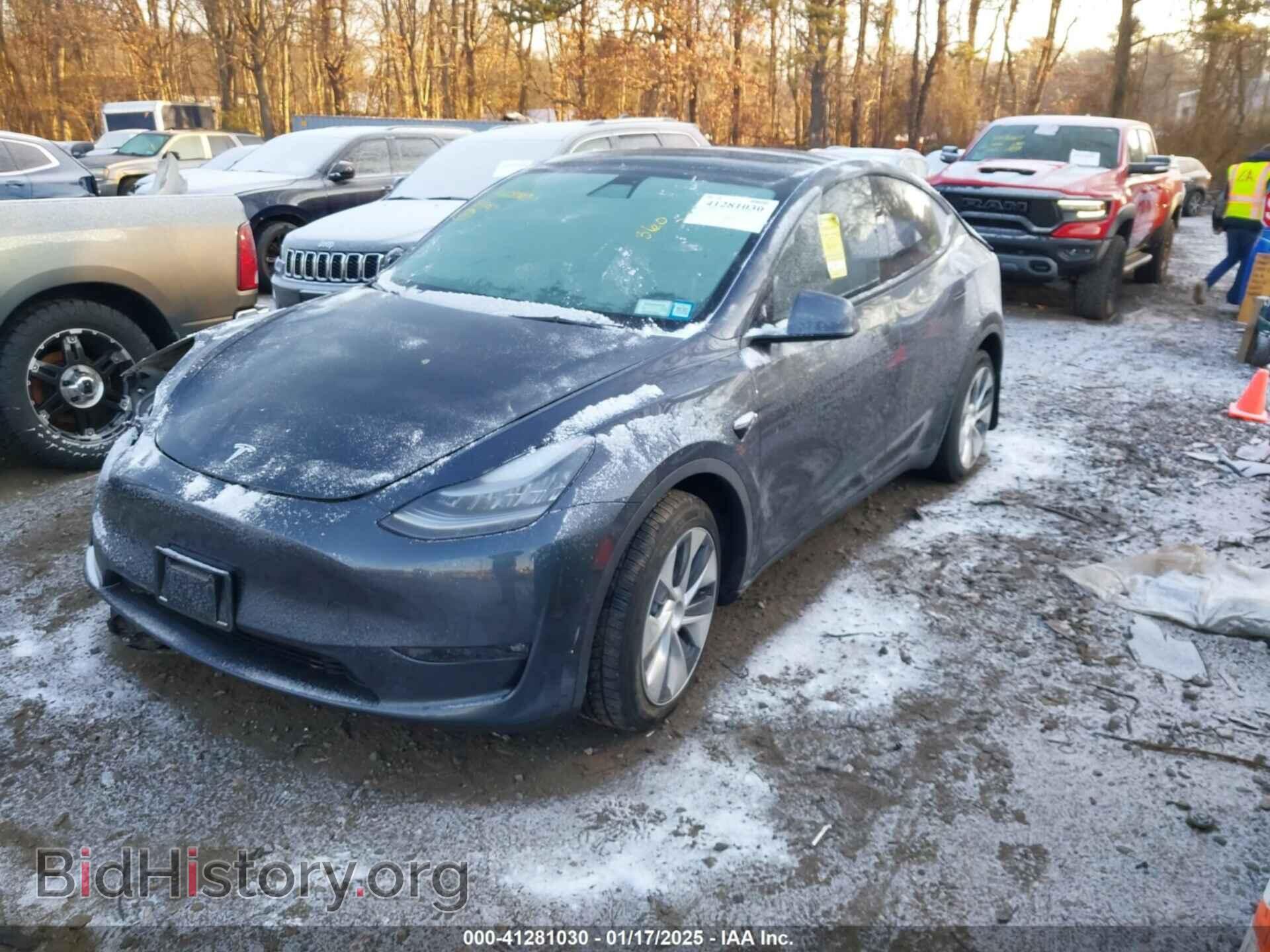 2021 TESLA MODEL Y - VIN: 5YJYGDEE4MF142255 - Фото 2
