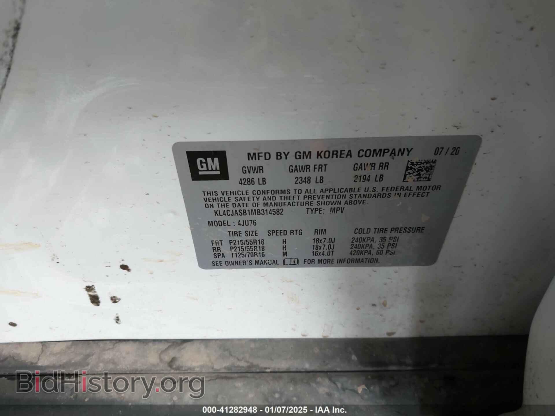2021 BUICK ENCORE - VIN: KL4CJASB1MB314582 - Photo 9