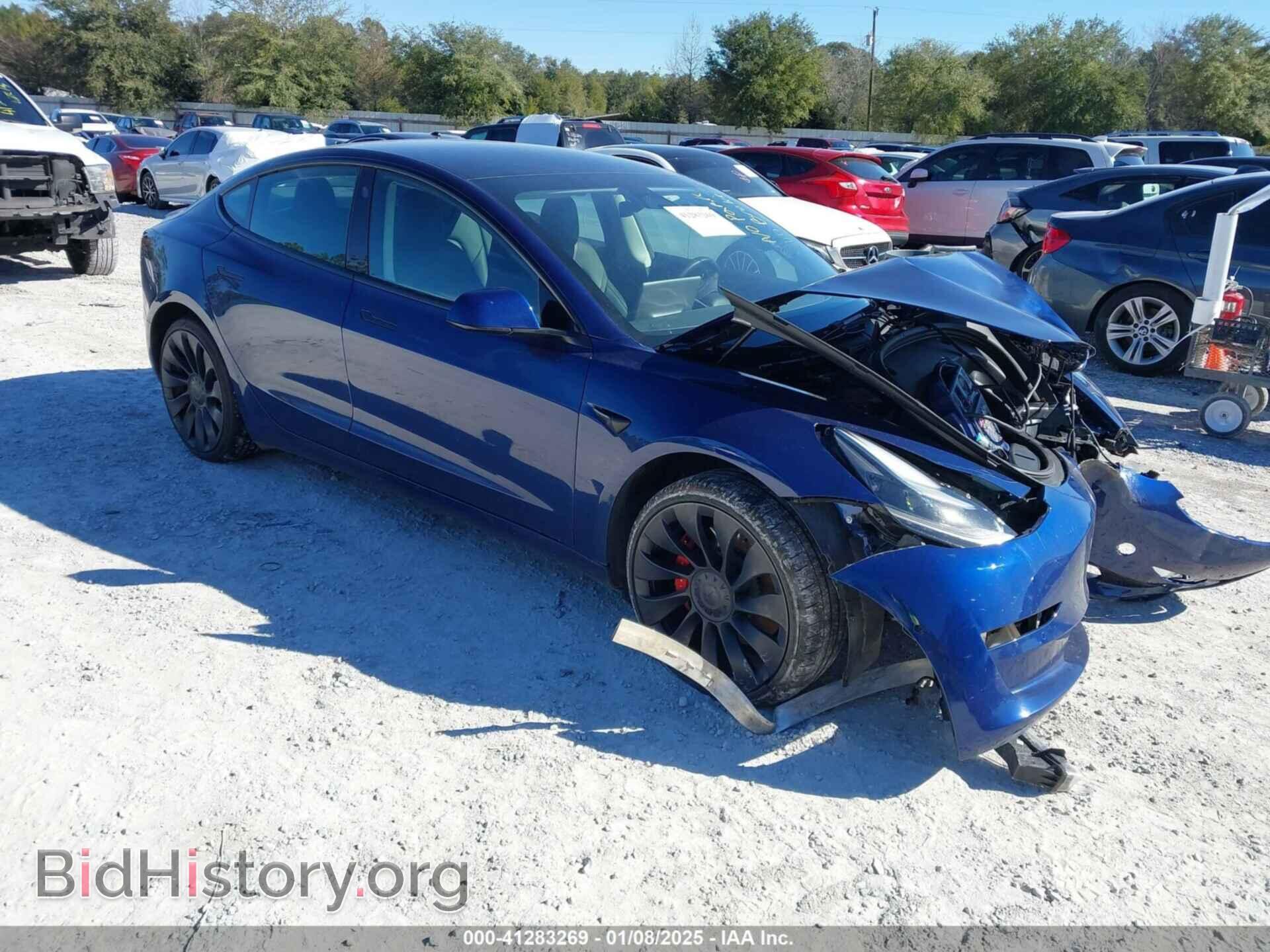 Photo 5YJ3E1EC9NF263040 - TESLA MODEL 3 2022
