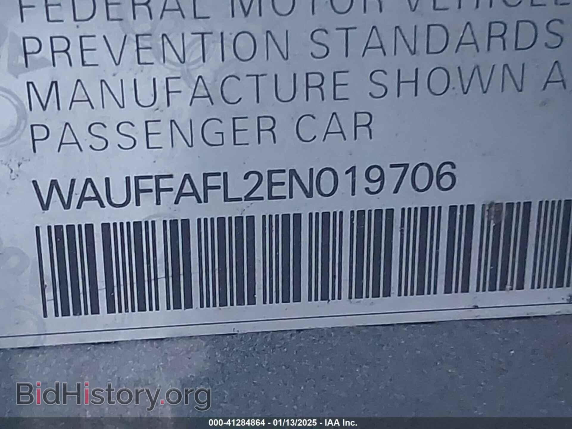 2014 AUDI A4 - VIN: WAUFFAFL2EN019706 - Фото 9