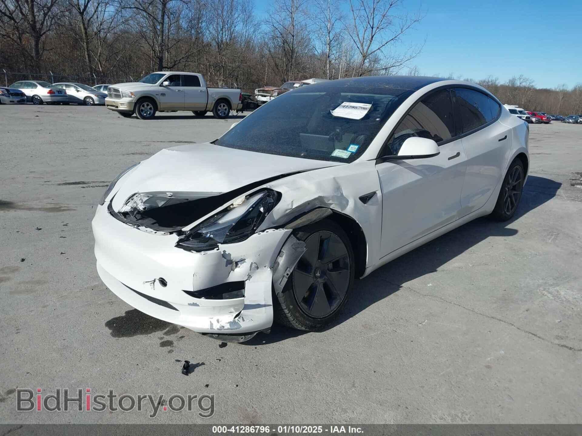 2022 TESLA MODEL 3 - VIN: 5YJ3E1EA2NF154885 - Фото 2