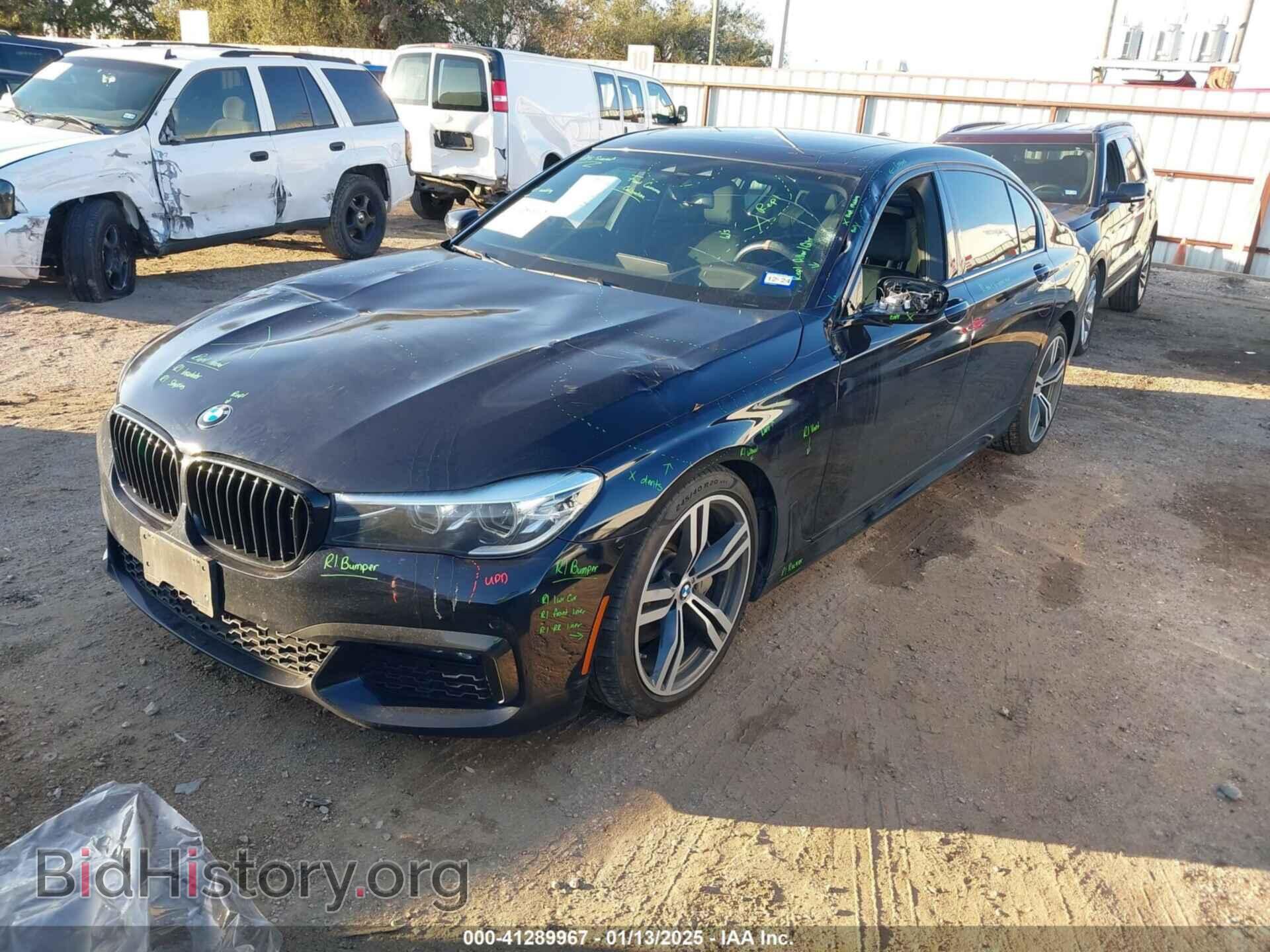 2019 BMW 740I - VIN: WBA7E2C51KB454779 - Фото 2