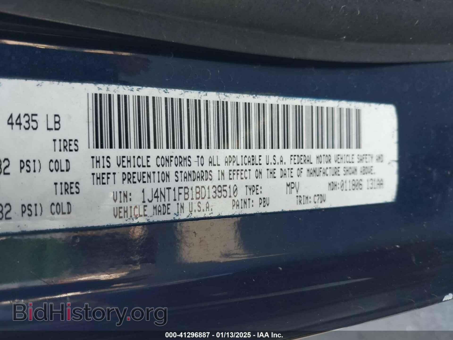 2011 JEEP COMPASS - VIN: 1J4NT1FB1BD139510 - Photo 9