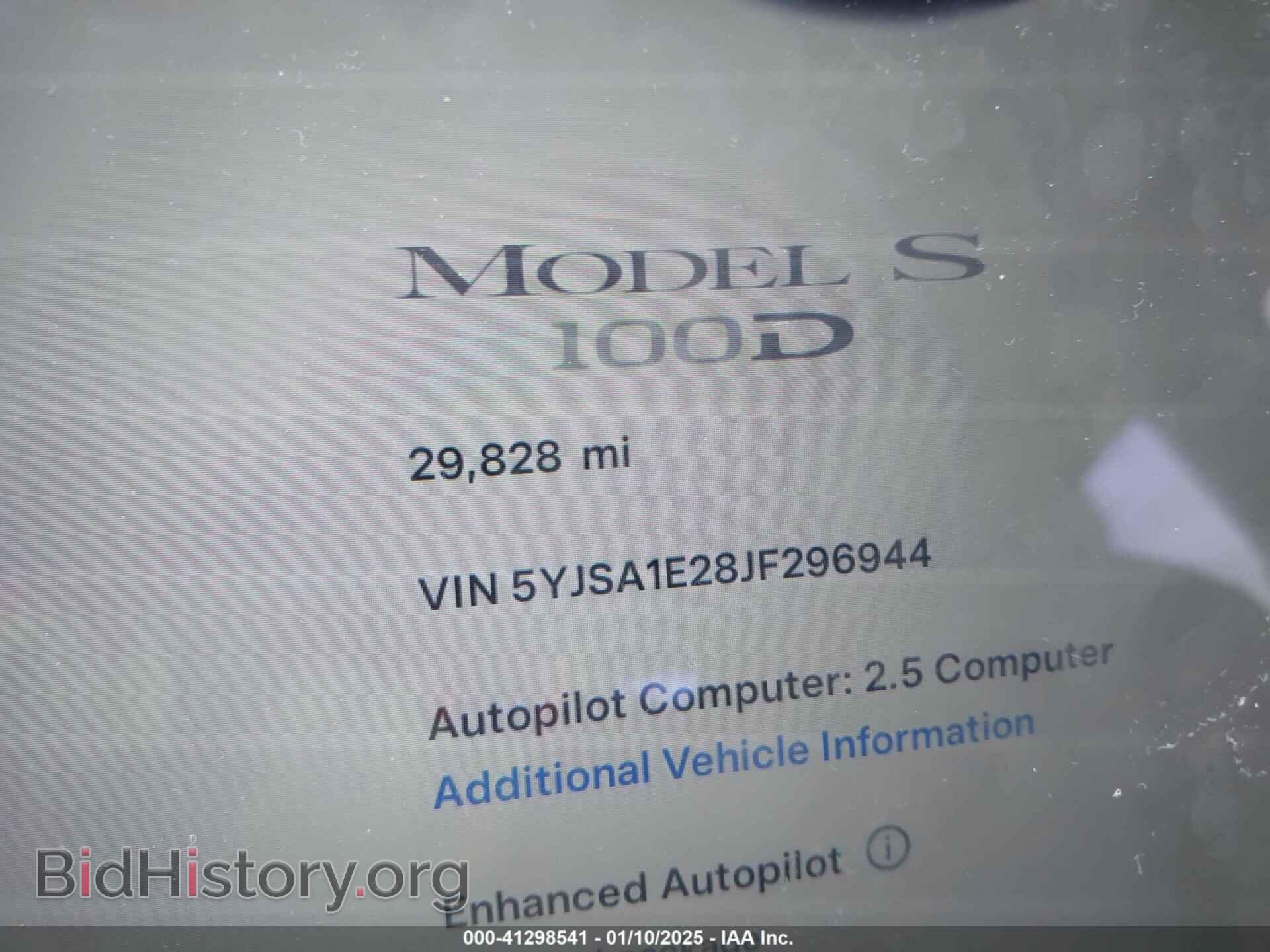 2018 TESLA MODEL S - VIN: 5YJSA1E28JF296944 - Photo 7