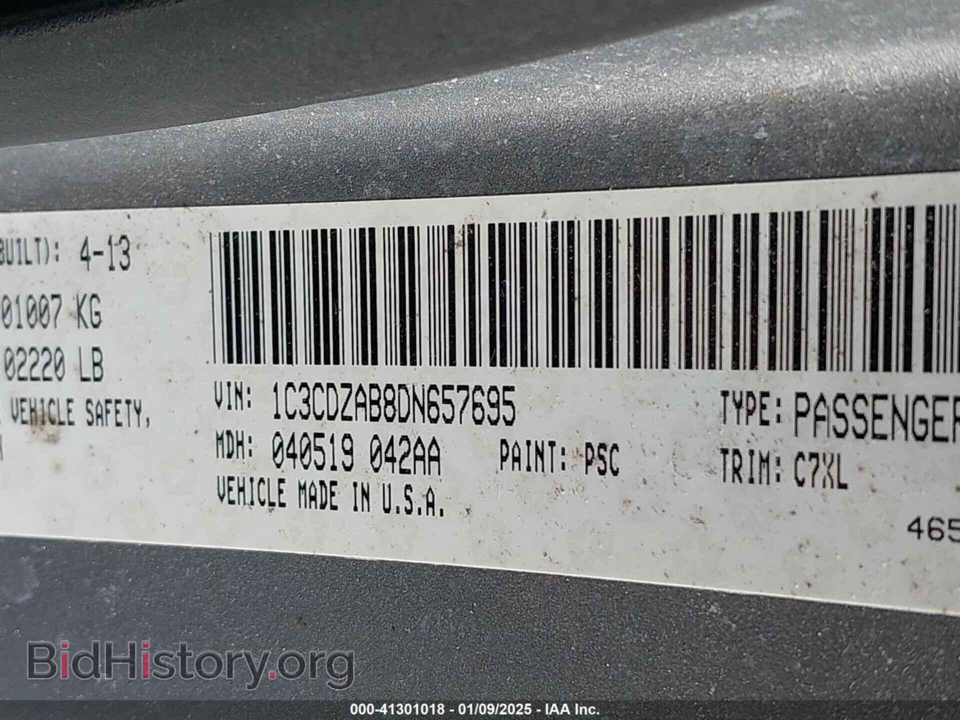 2013 DODGE AVENGER - VIN: 1C3CDZAB8DN657695 - Photo 9