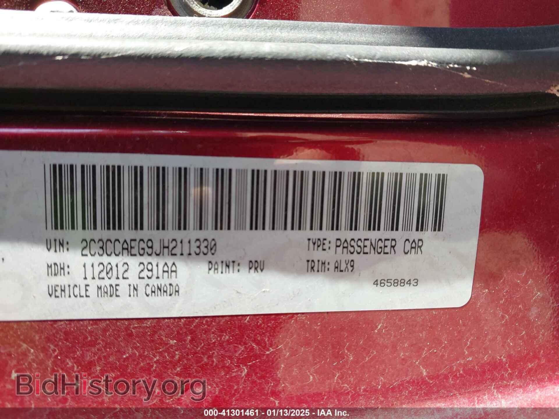 2018 CHRYSLER 300 - VIN: 2C3CCAEG9JH211330 - Фото 9