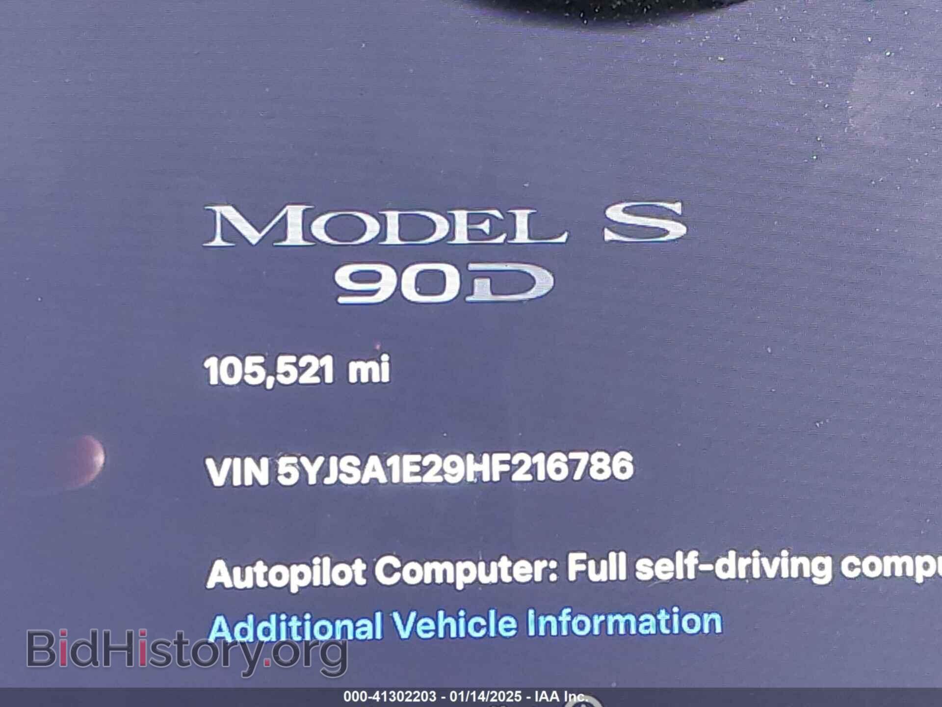 2017 TESLA MODEL S - VIN: 5YJSA1E29HF216786 - Фото 14
