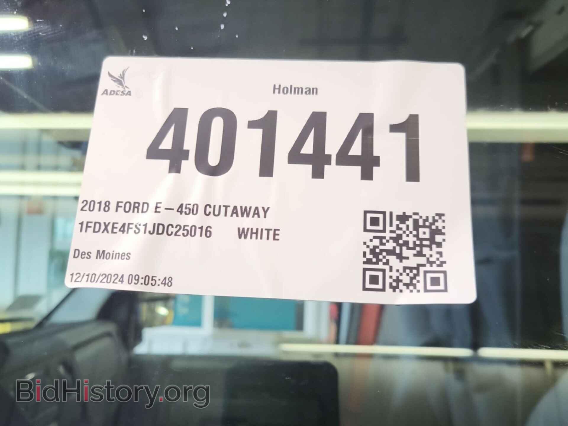 2018 FORD E-450 CUTAWAY - VIN: 1FDXE4FS1JDC25016 - Фото 3