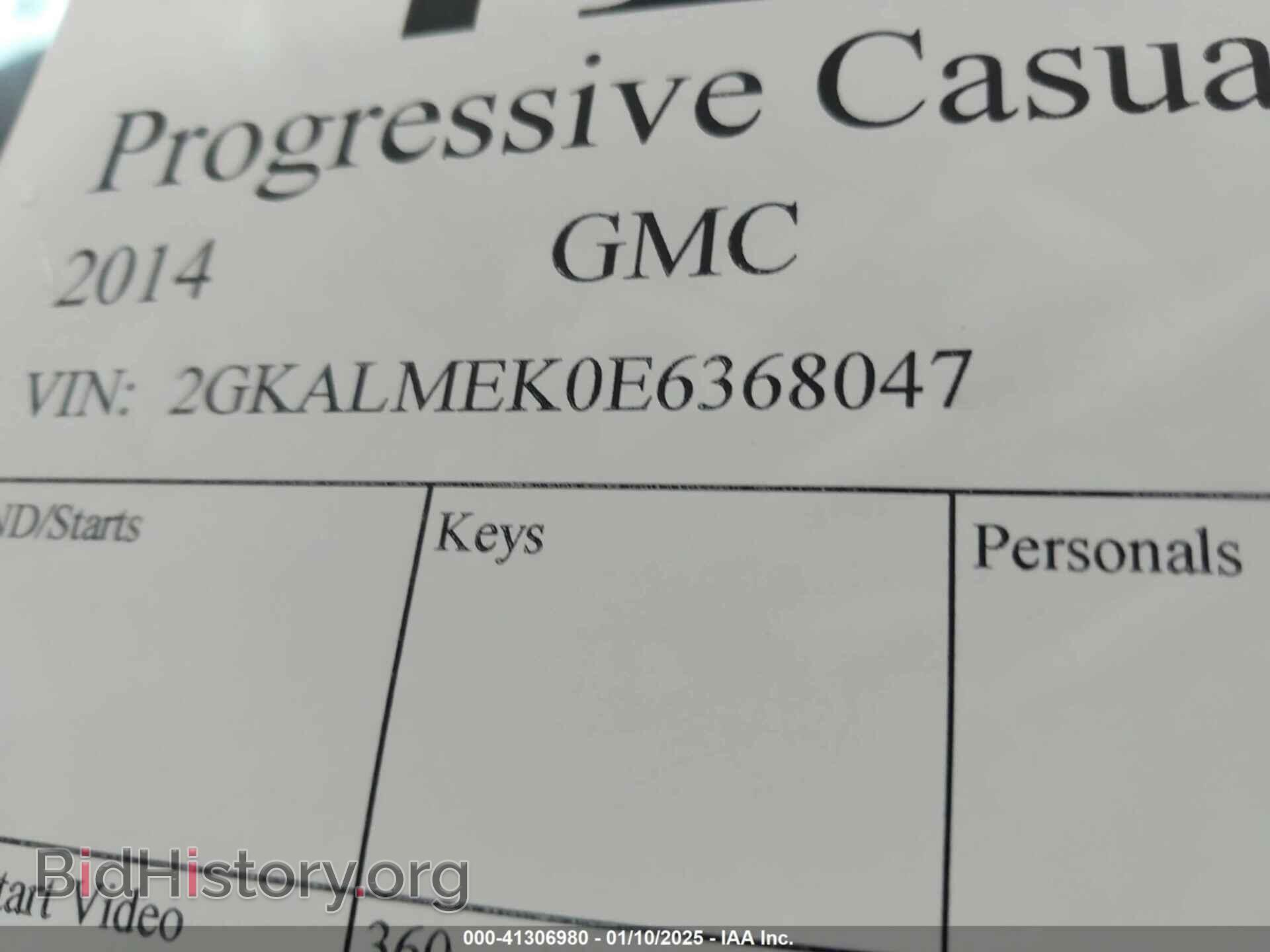 2014 GMC TERRAIN - VIN: 2GKALMEK0E6368047 - Фото 9