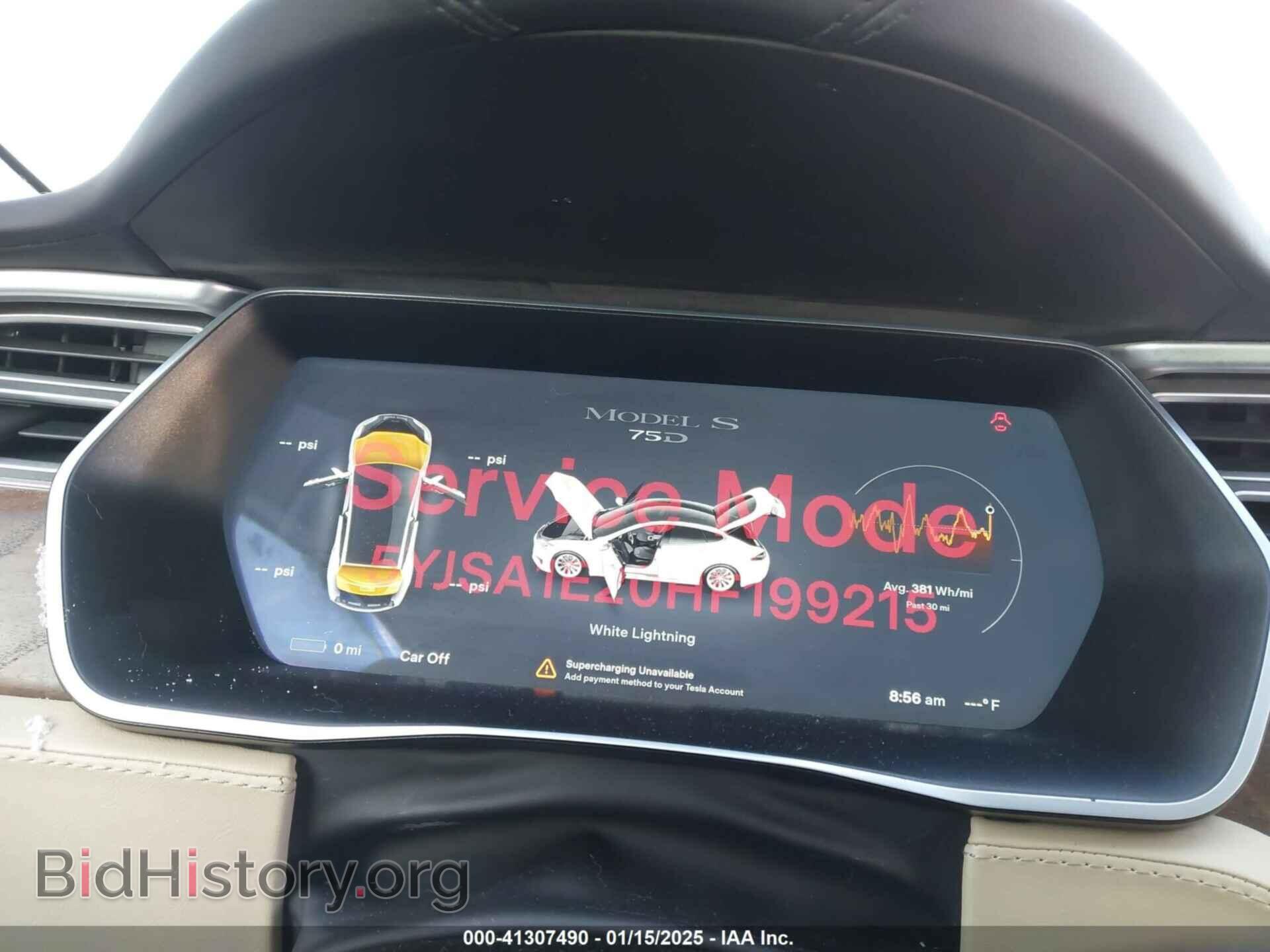 2017 TESLA MODEL S - VIN: 5YJSA1E20HF199215 - Фото 18