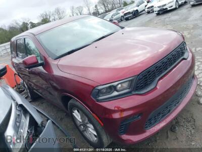 2021 Dodge DURANGO, темно-бордовый — VIN 1C4RDJDG8MC724886, IAAI