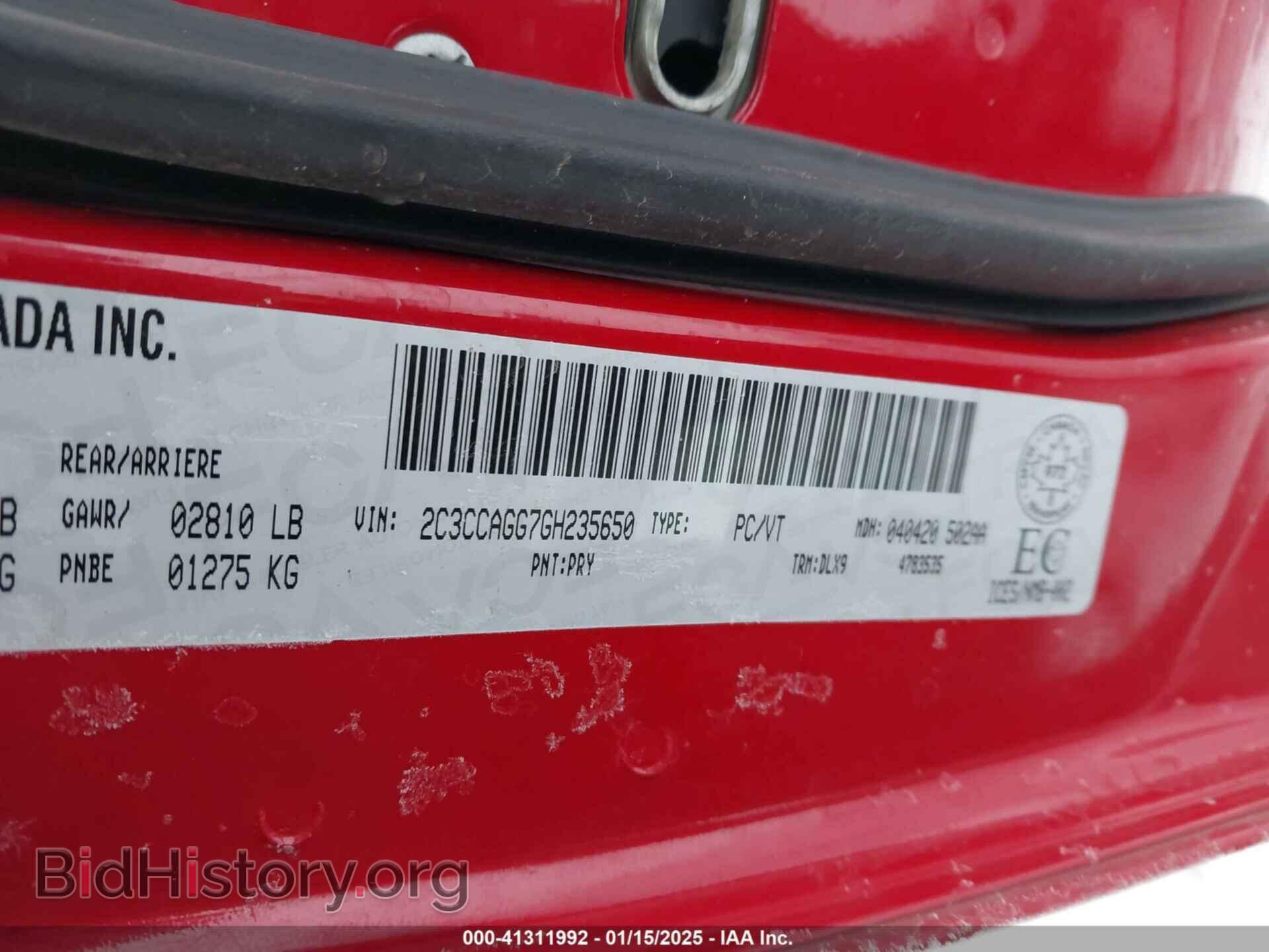 2016 CHRYSLER 300 - VIN: 2C3CCAGG7GH235650 - Фото 9