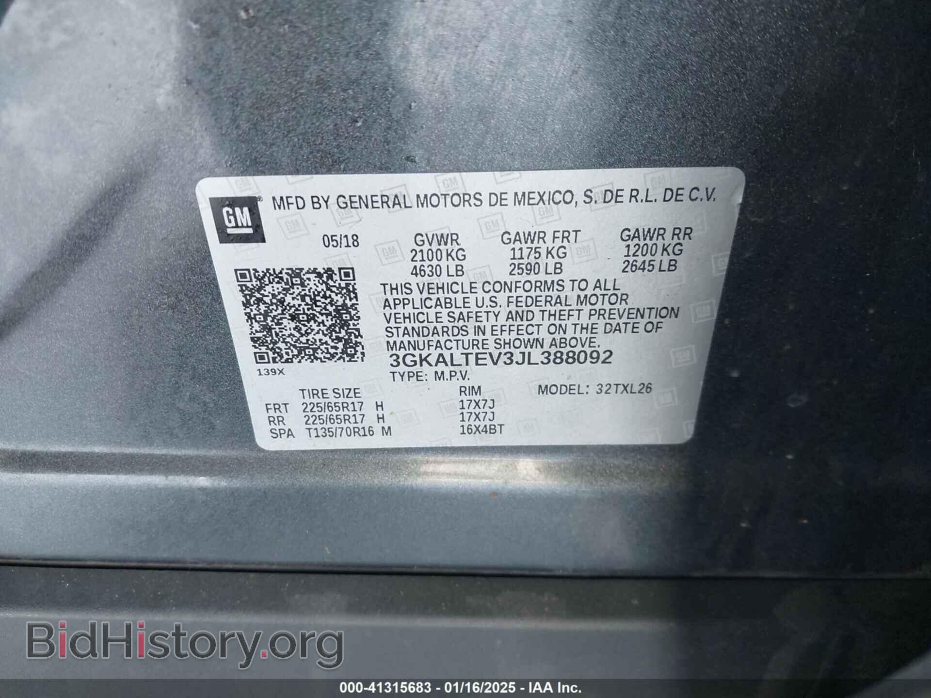 2018 GMC TERRAIN - VIN: 3GKALTEV3JL388092 - Photo 9