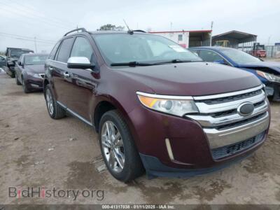 2011 Ford EDGE Limited, бордовый — VIN 2FMDK3KC6BBB02324, IAAI