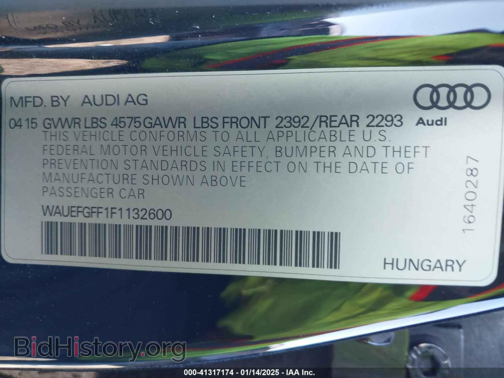 2015 AUDI A3 - VIN: WAUEFGFF1F1132600 - Фото 9