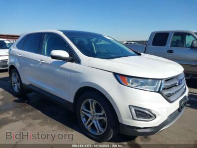 2016 Ford EDGE Titanium, white — VIN 2FMPK4K80GBC07852, IAAI