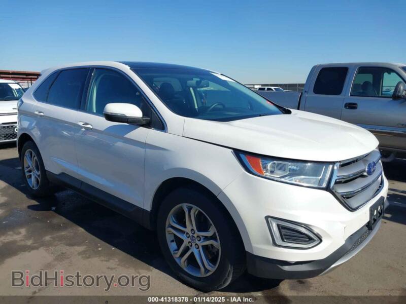 2016 Ford EDGE Titanium (VIN 2FMPK4K80GBC07852) — фото 1 из 16, IAAI, повреждение: передняя часть