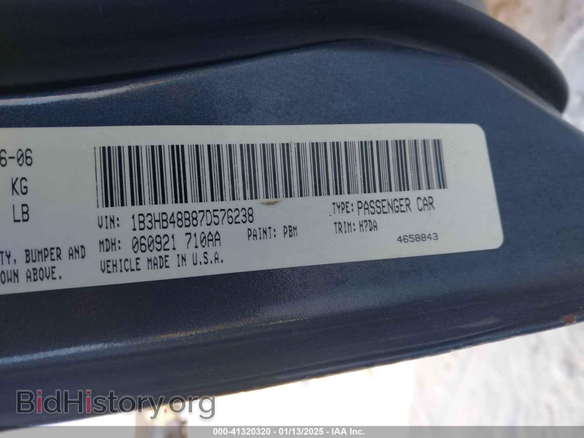 2007 DODGE CALIBER - VIN: 1B3HB48B87D576238 - Фото 9