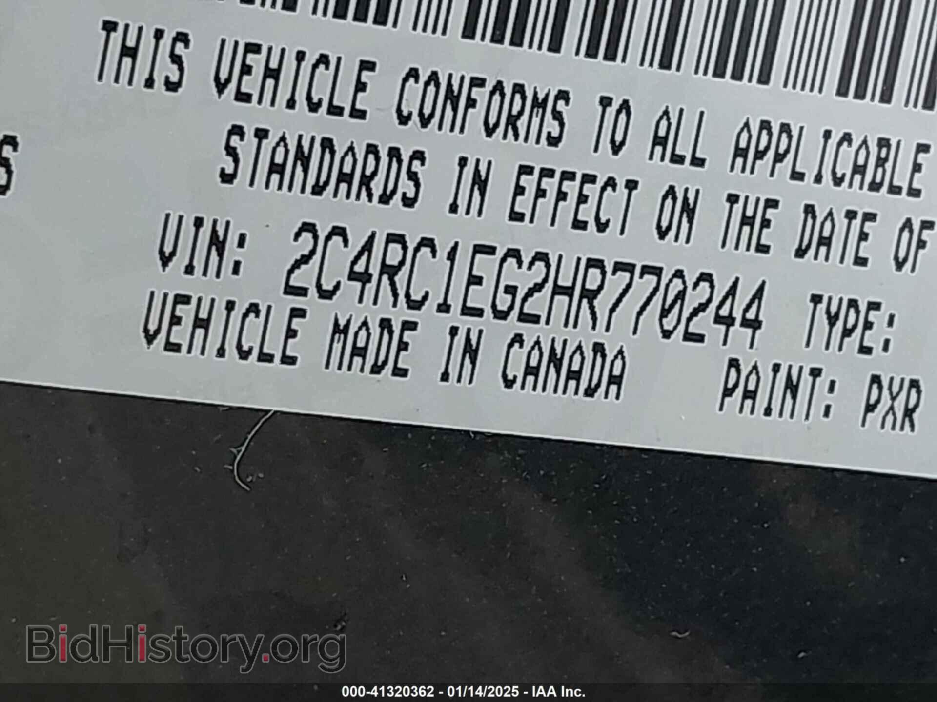2017 CHRYSLER PACIFICA - VIN: 2C4RC1EG2HR770244 - Фото 9