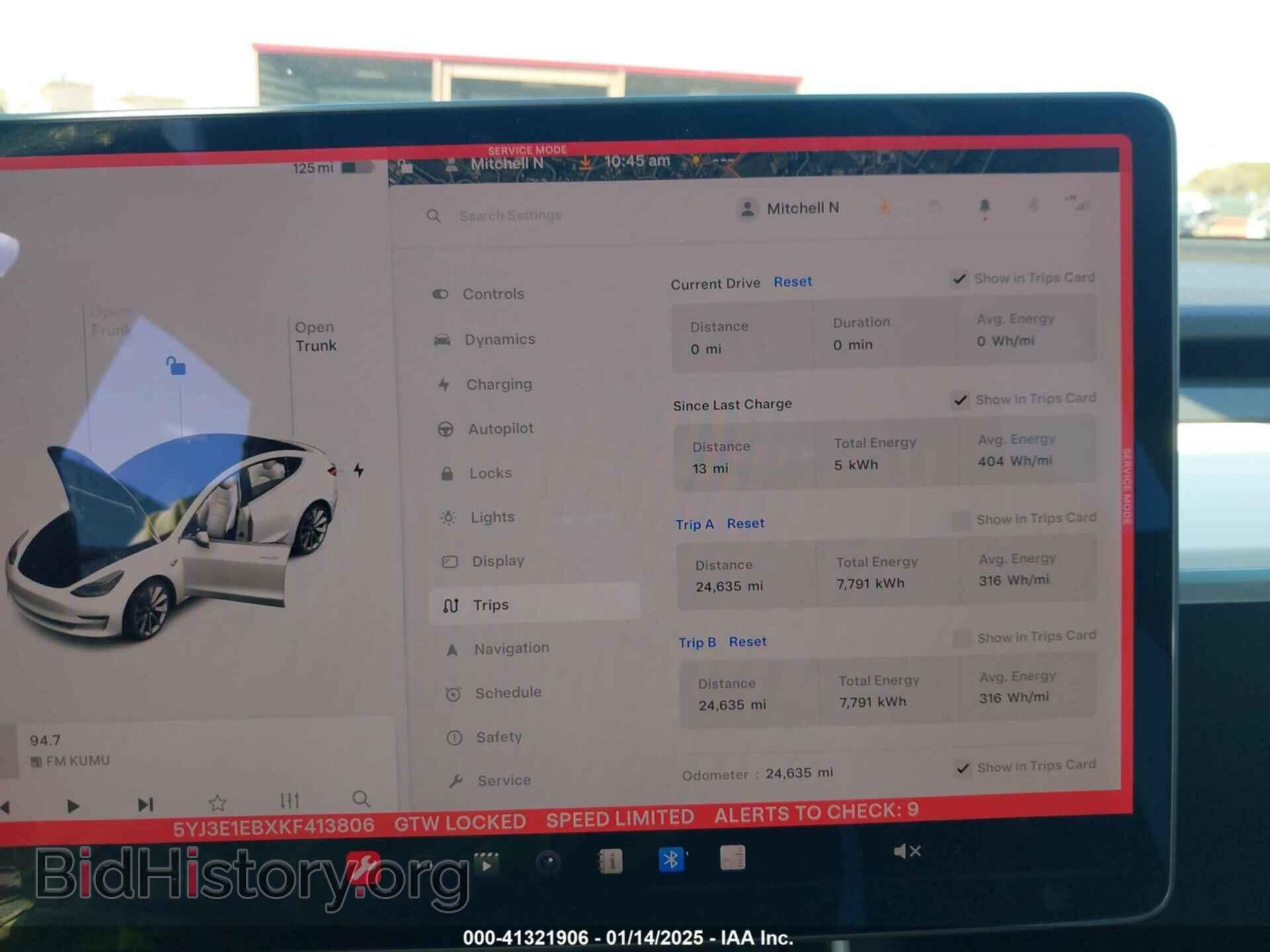 2019 TESLA MODEL 3 - VIN: 5YJ3E1EBXKF413806 - Photo 7