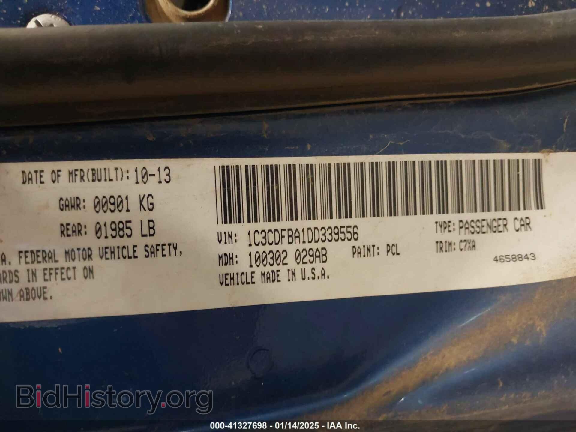 2013 DODGE DART - VIN: 1C3CDFBA1DD339556 - Фото 9