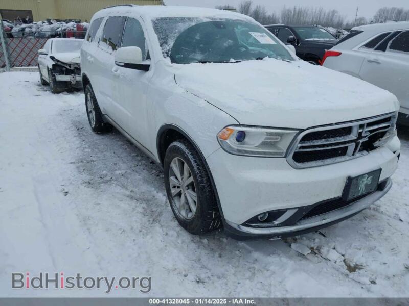 2015 Dodge DURANGO Limited (VIN 1C4RDJDG1FC689966) — photo 1 of 16, IAAI, damage: front end