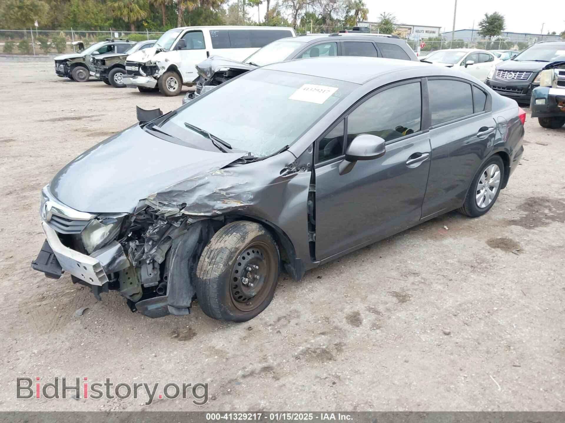 2012 HONDA CIVIC SDN - VIN: 19XFB2F53CE104125 - Фото 2