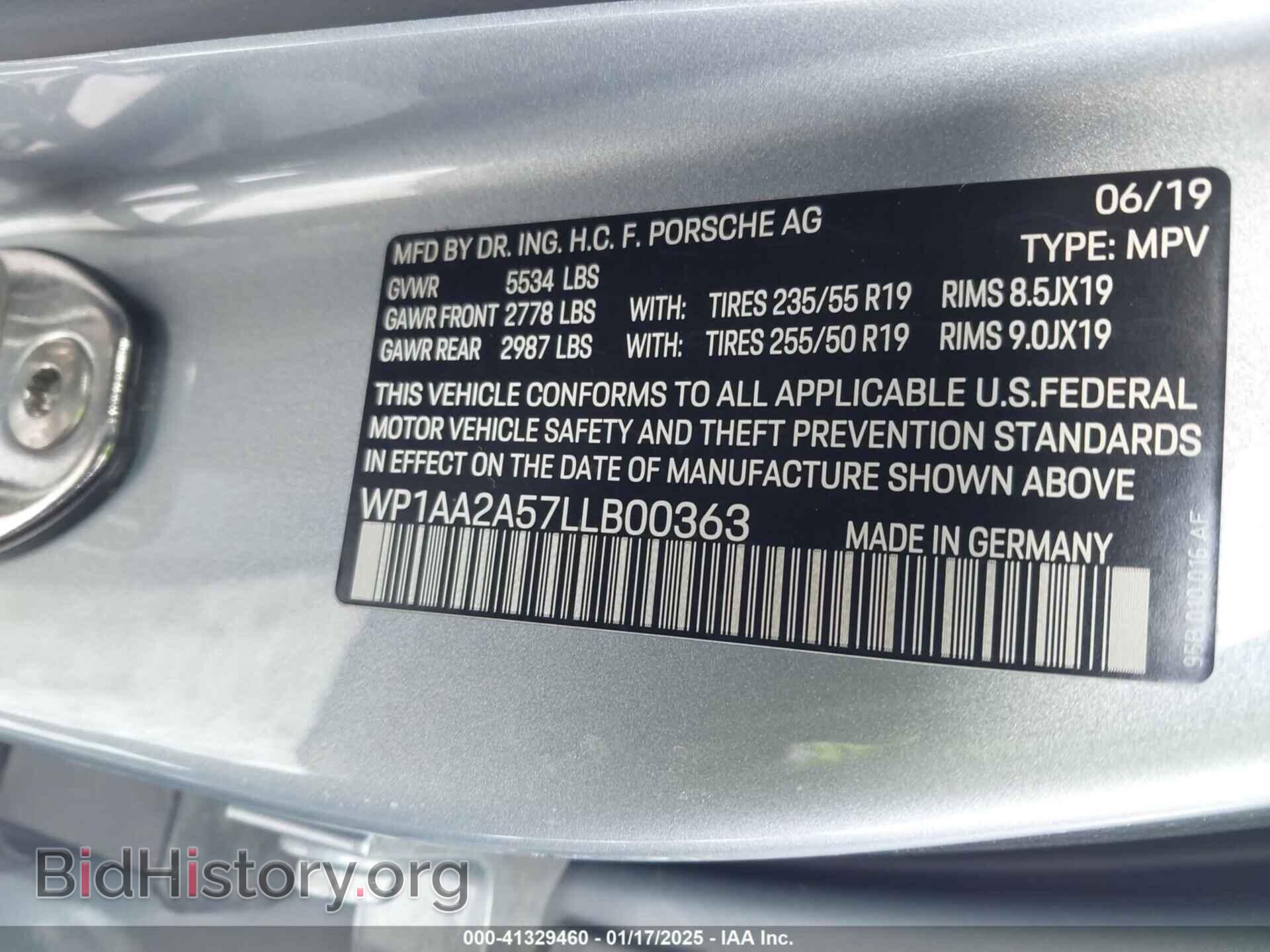 2020 PORSCHE MACAN - VIN: WP1AA2A57LLB00363 - Photo 9