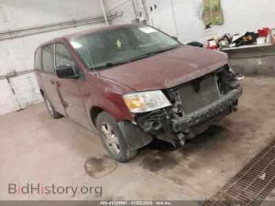 2010 Dodge GRAND CARAVAN SE, бордовый — VIN 2D4RN4DE5AR123504, IAAI