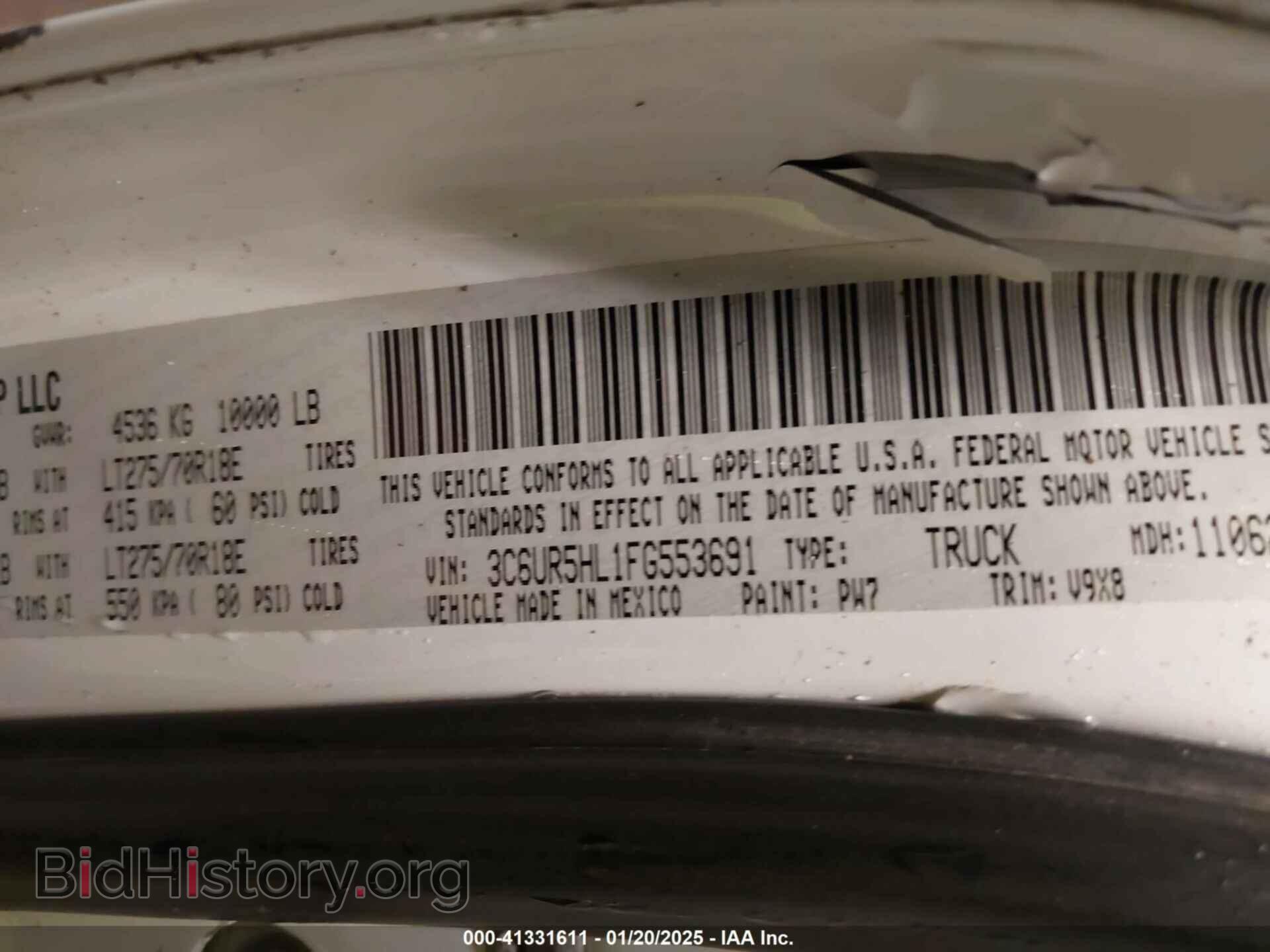 2015 RAM 2500 - VIN: 3C6UR5HL1FG553691 - Фото 9