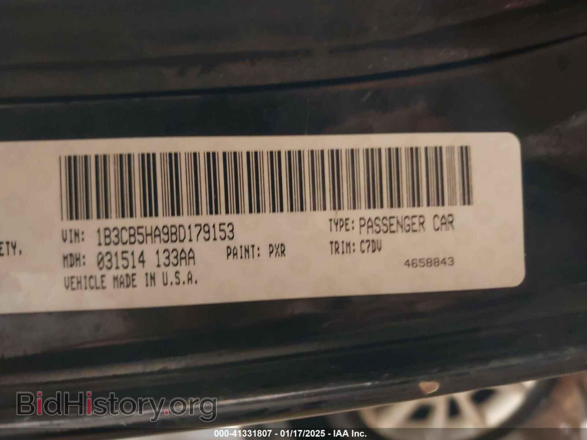 2011 DODGE CALIBER - VIN: 1B3CB5HA9BD179153 - Фото 9