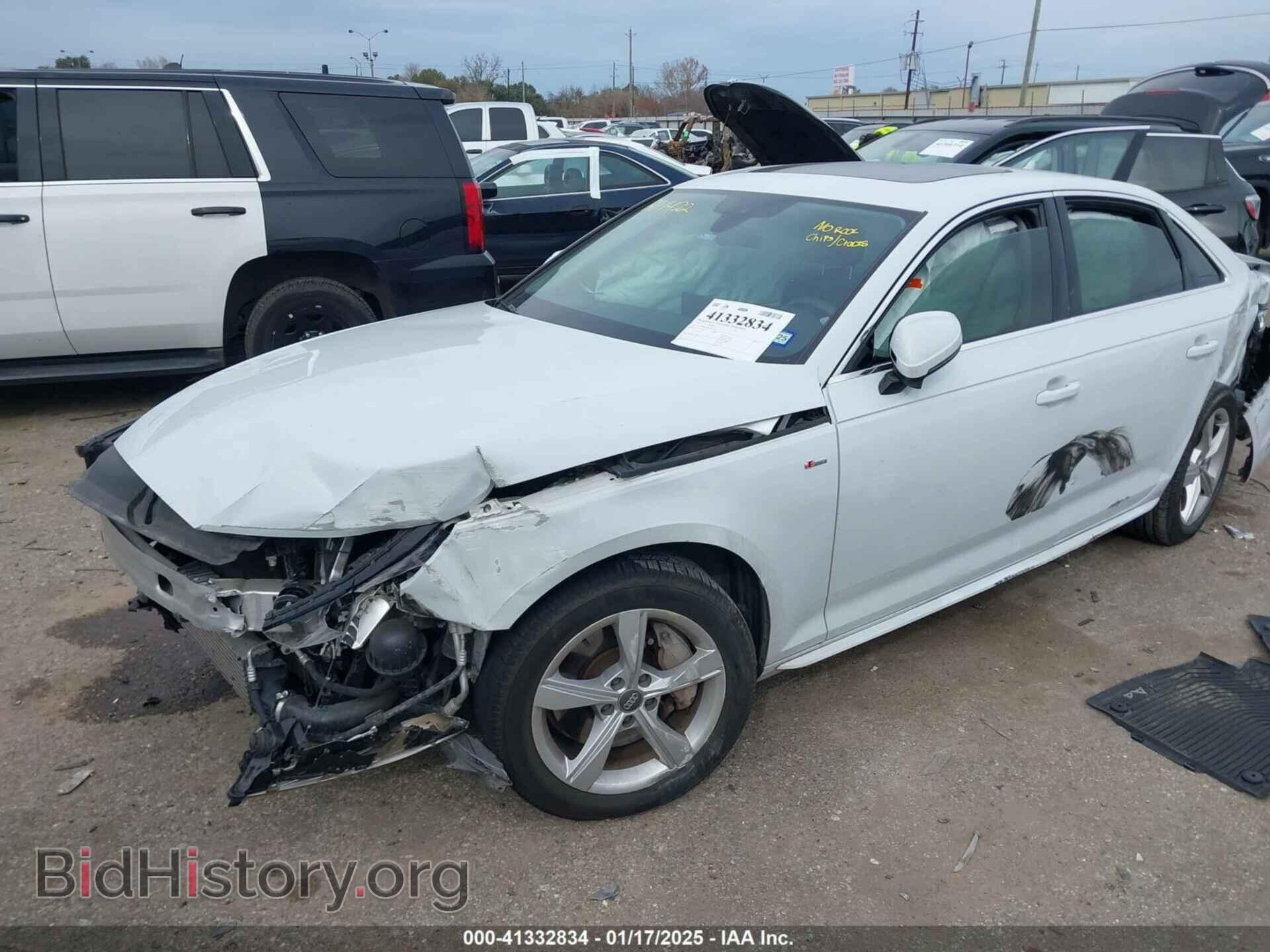 2019 AUDI A4 - VIN: WAUDNAF4XKA017272 - Фото 2