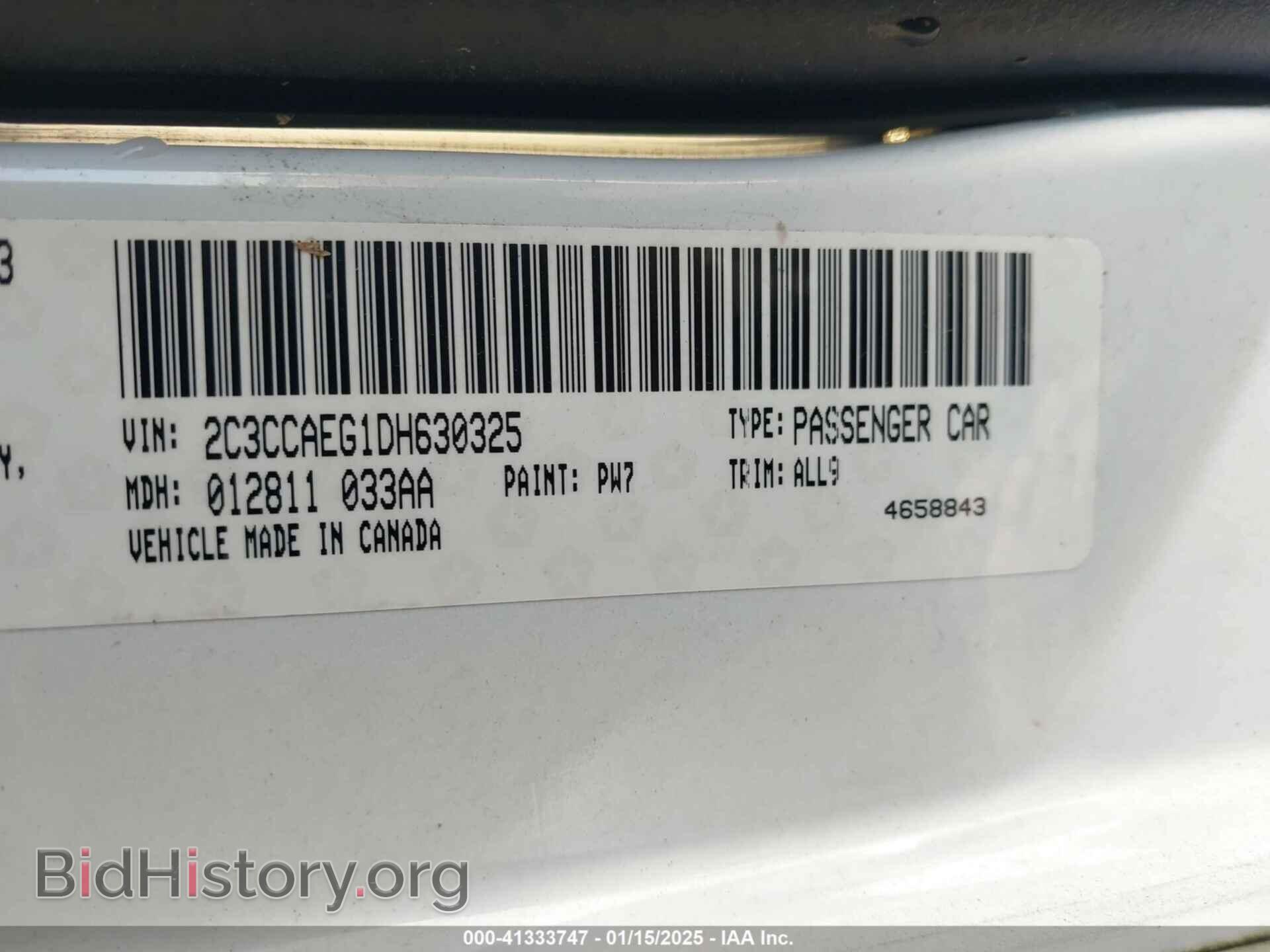 2013 CHRYSLER 300C - VIN: 2C3CCAEG1DH630325 - Фото 9