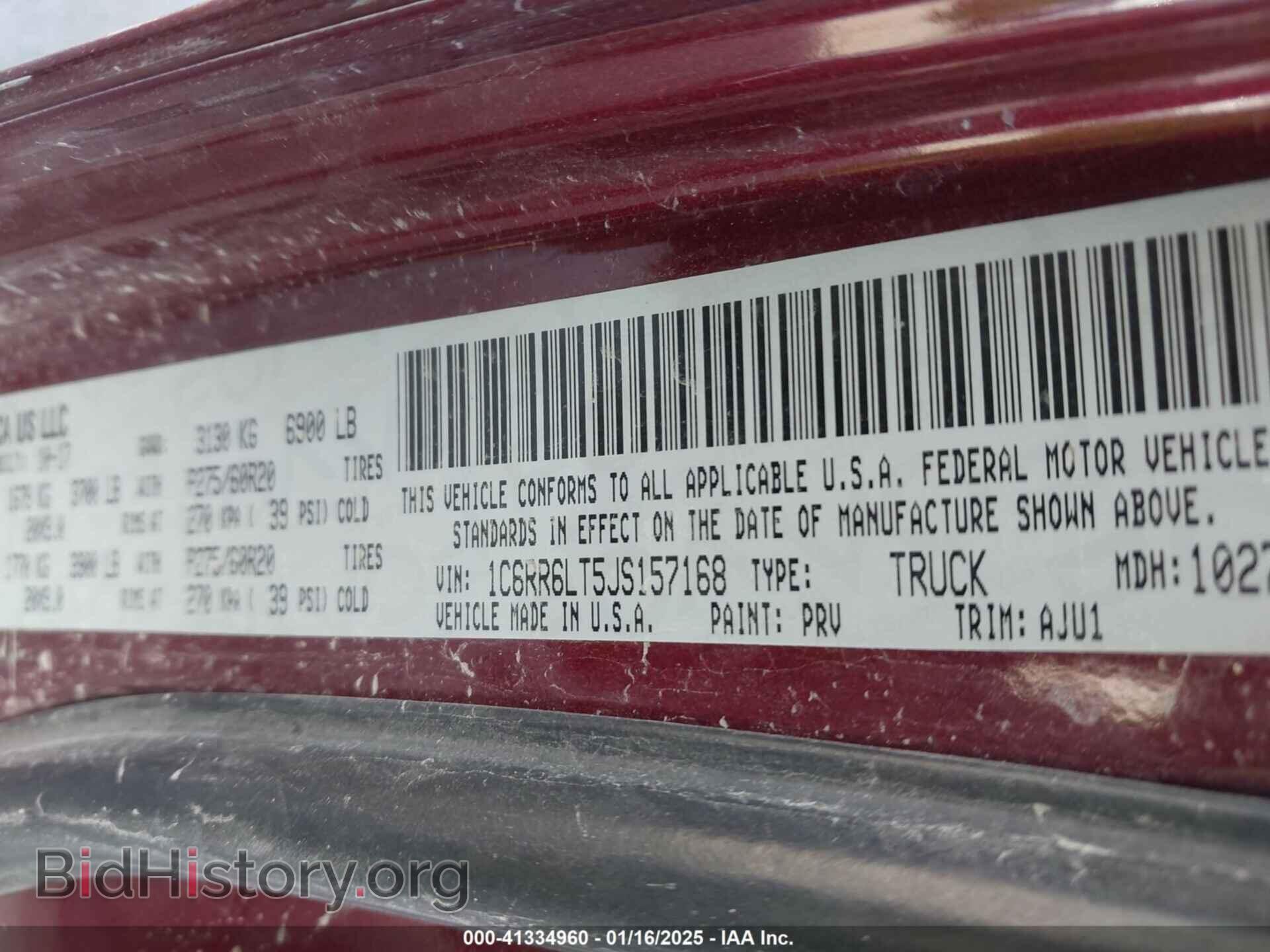 2018 RAM 1500 - VIN: 1C6RR6LT5JS157168 - Фото 9