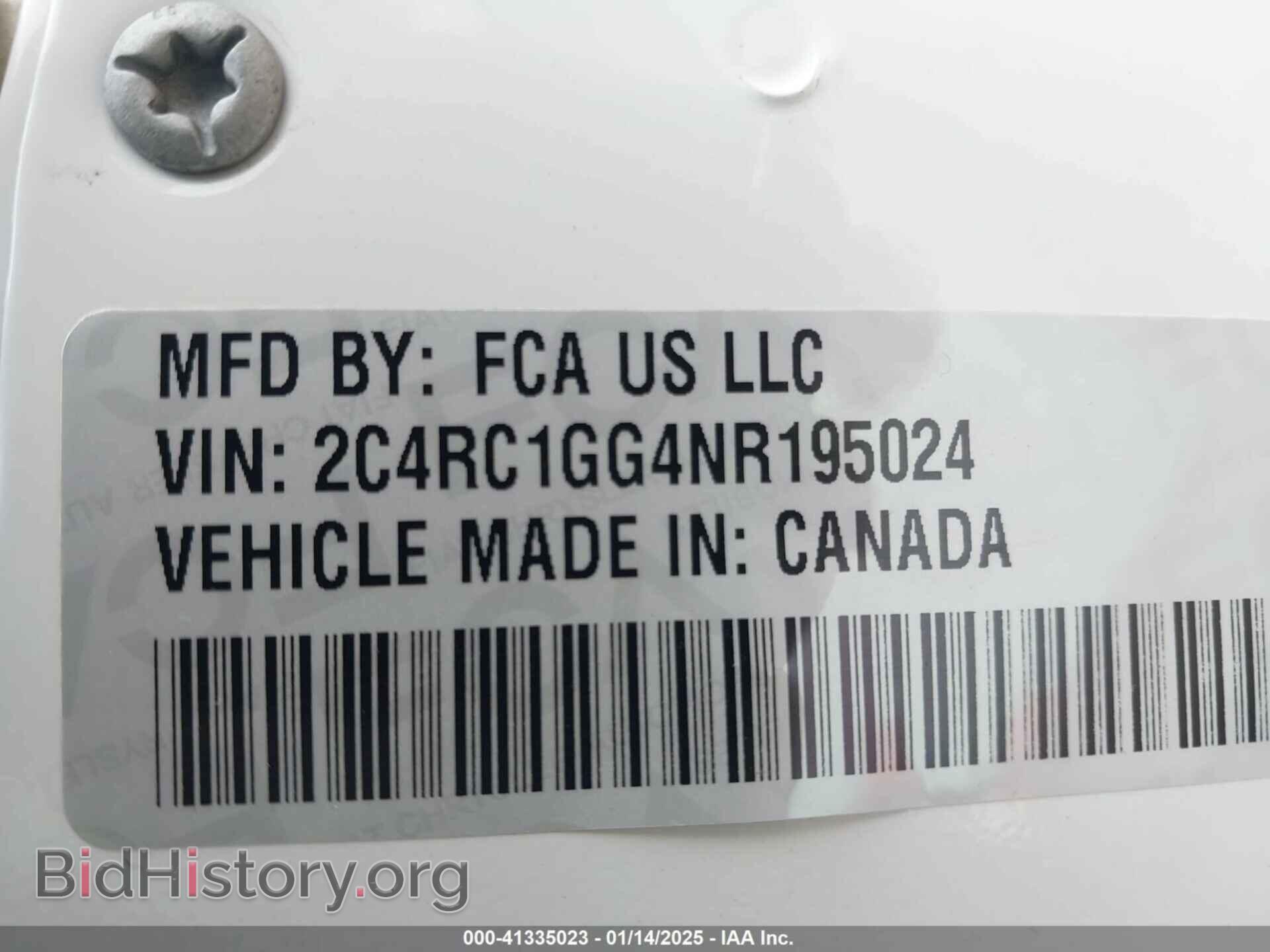 2022 CHRYSLER PACIFICA - VIN: 2C4RC1GG4NR195024 - Фото 9