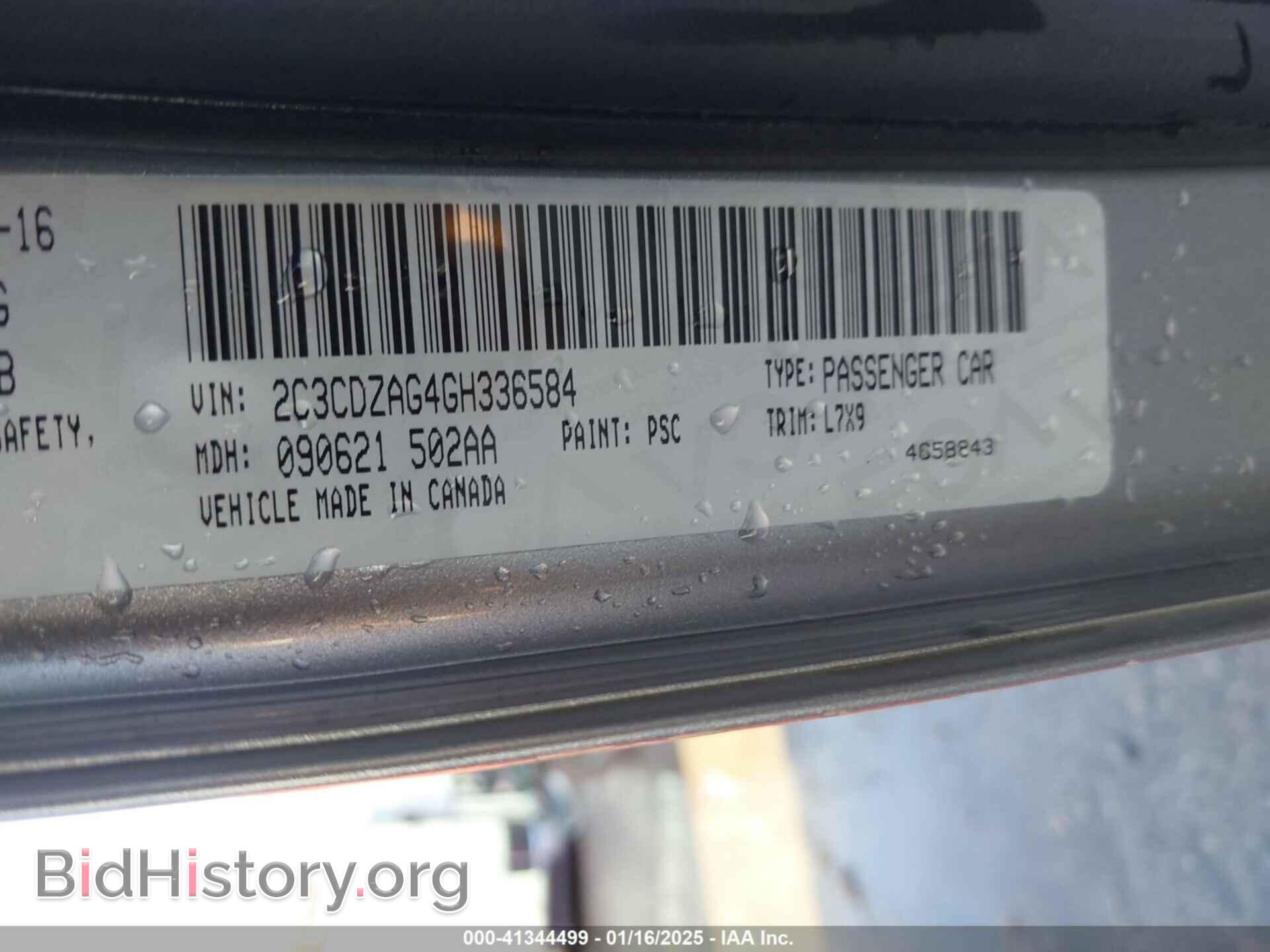 2016 DODGE CHALLENGER - VIN: 2C3CDZAG4GH336584 - Фото 9