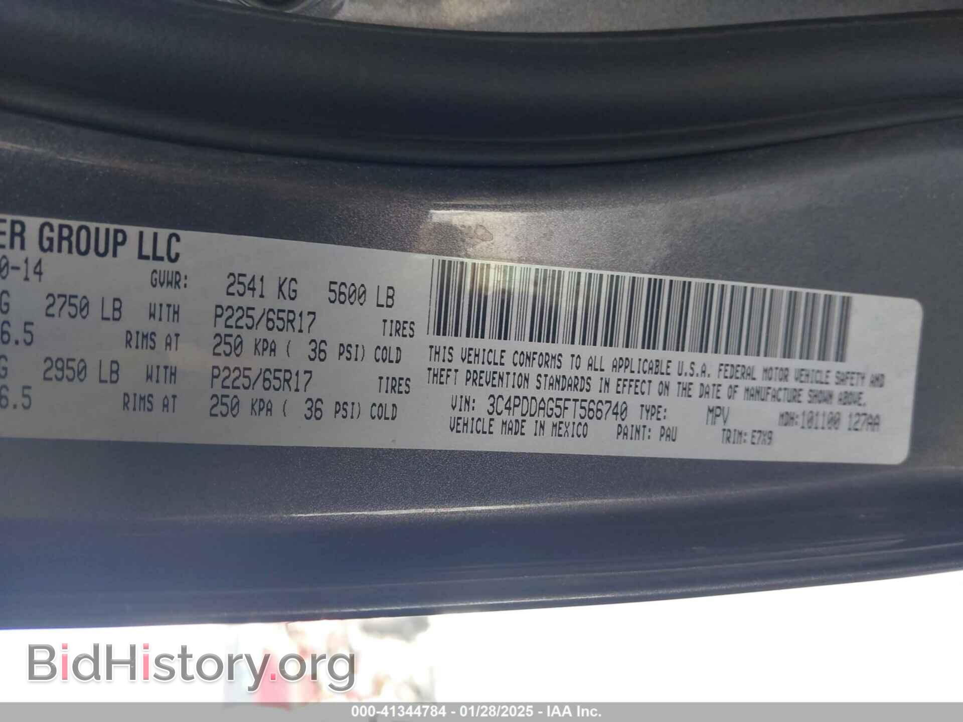 2015 DODGE JOURNEY - VIN: 3C4PDDAG5FT566740 - Фото 9