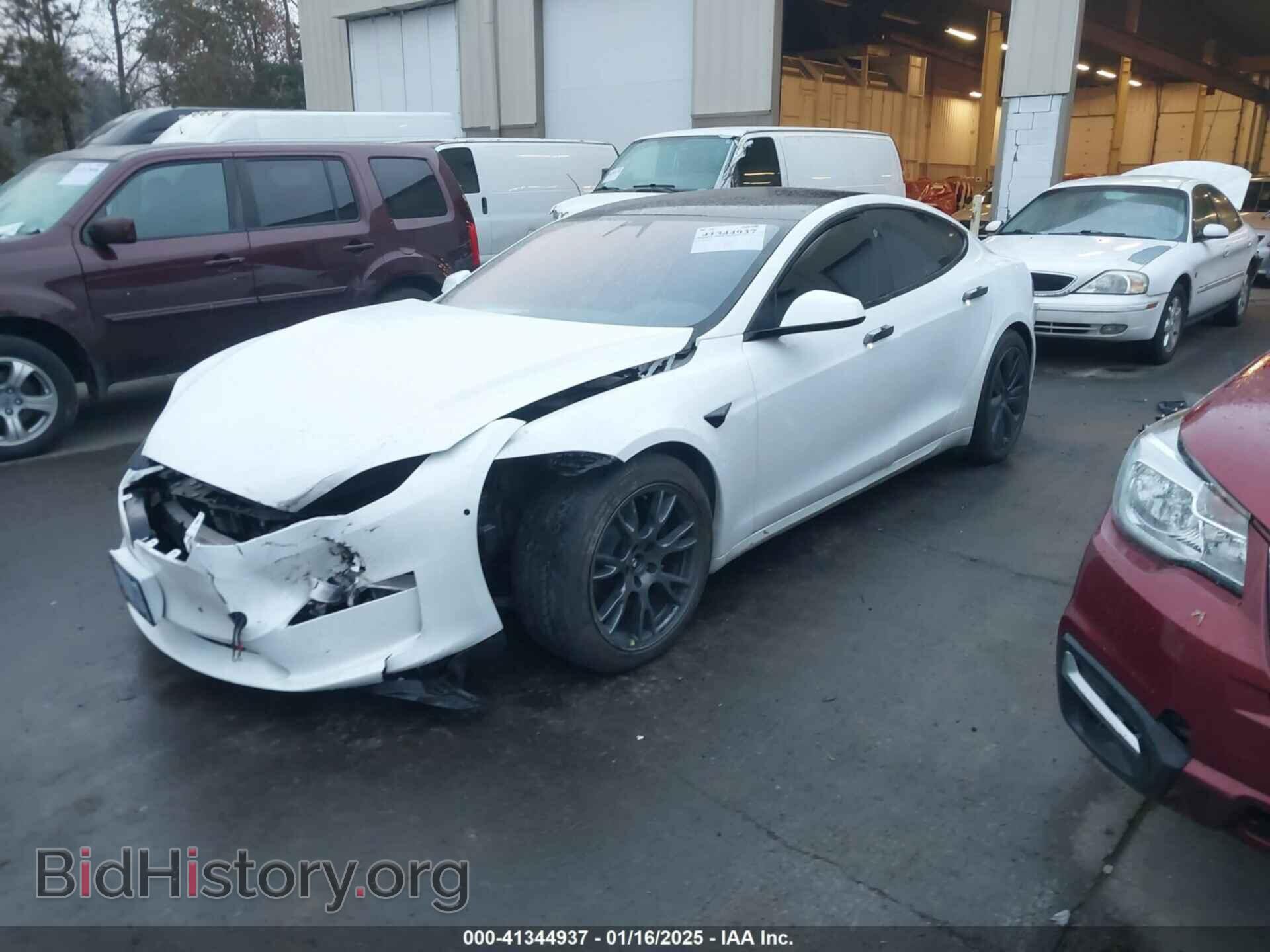 2022 TESLA MODEL S - VIN: 5YJSA1E66NF474312 - Фото 2