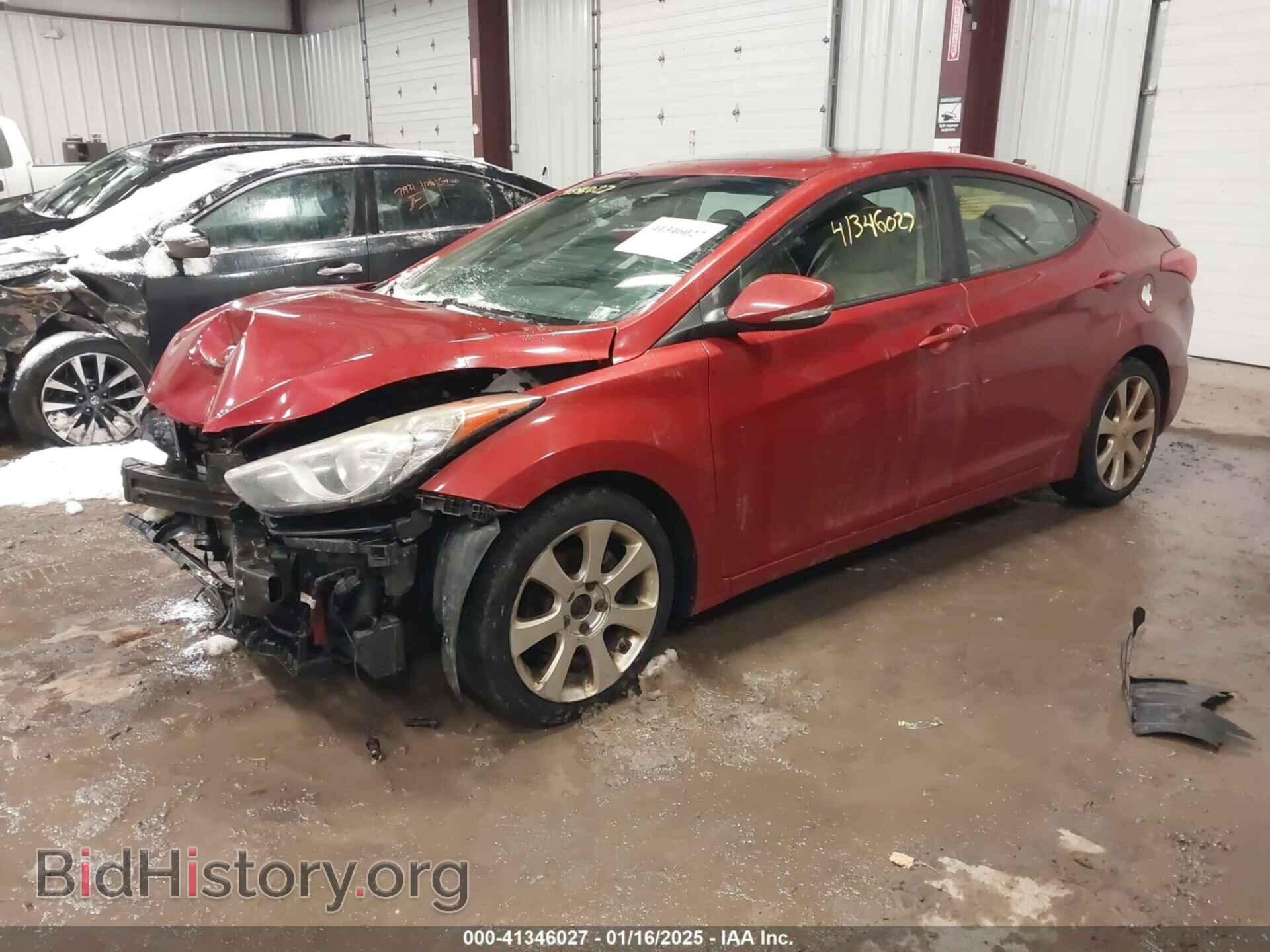 2012 HYUNDAI ELANTRA - VIN: KMHDH4AEXCU242864 - Фото 2