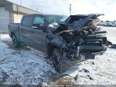 2022 RAM 1500 REBEL 4X4 5'7 BOX, gray — VIN 1C6SRFLT9NN204868, IAAI