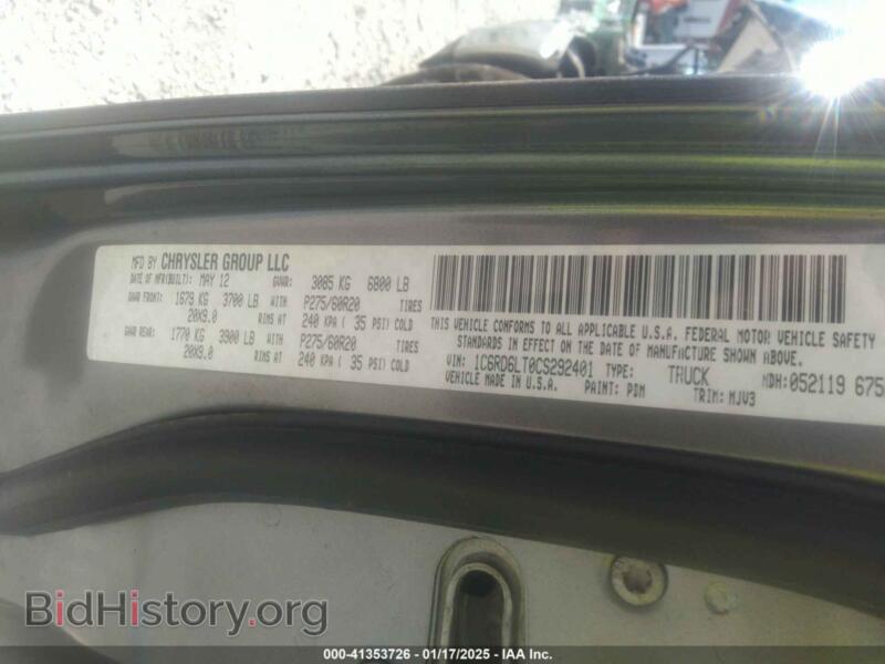 2012 RAM 1500 (VIN 1C6RD6LT0CS292401) — photo 9 of 16