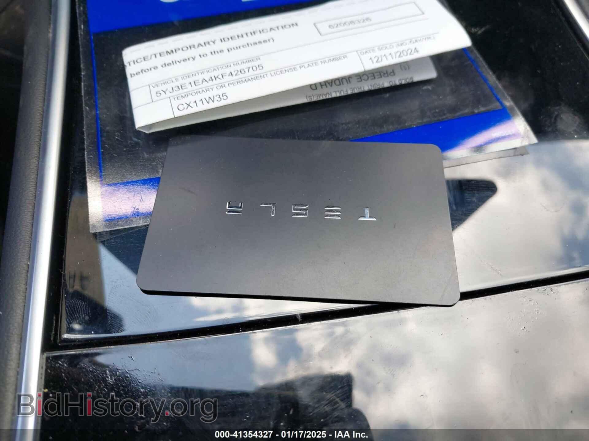 2019 TESLA MODEL 3 - VIN: 5YJ3E1EA4KF426705 - Фото 11