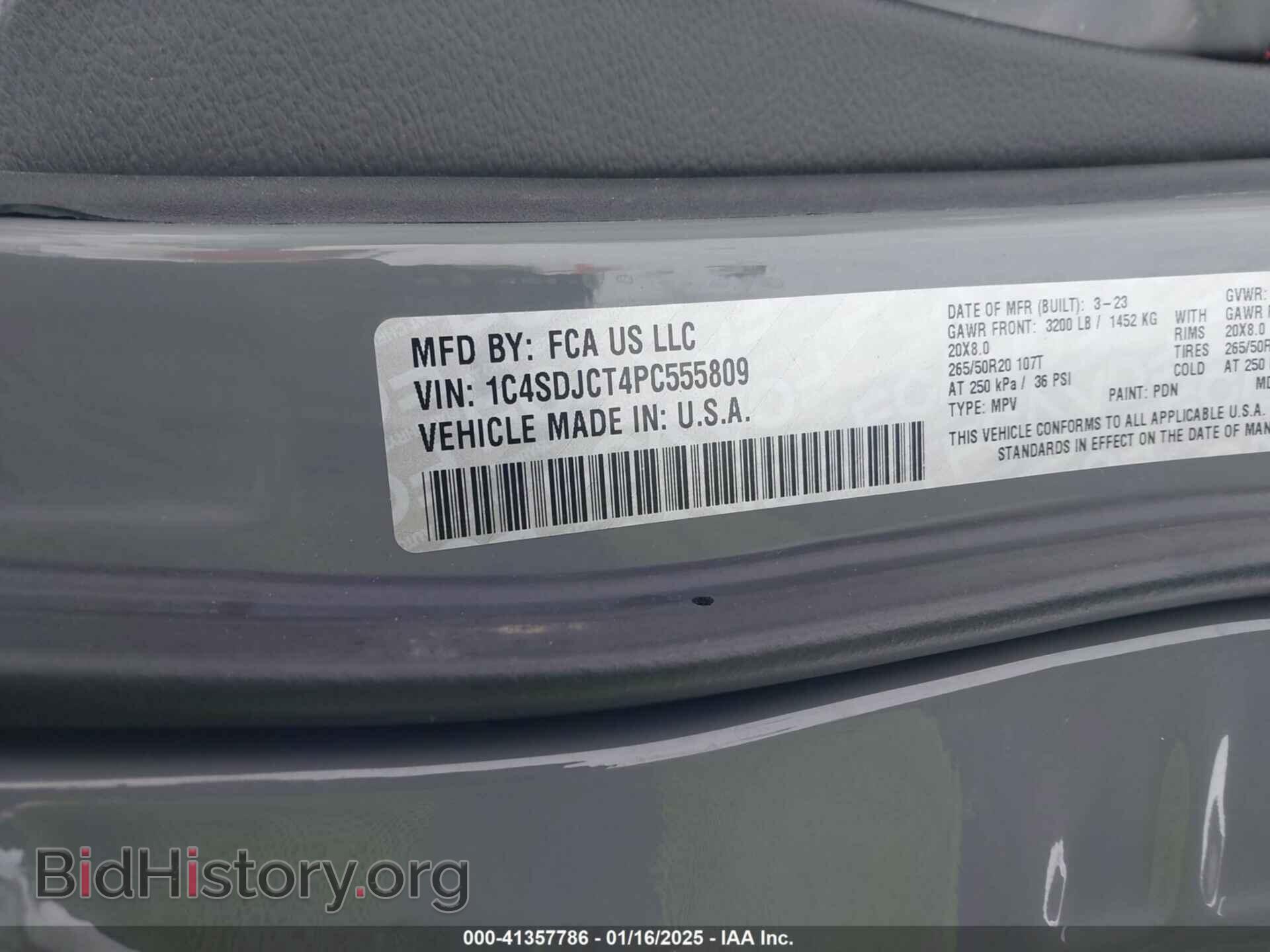 2023 DODGE DURANGO - VIN: 1C4SDJCT4PC555809 - Фото 9