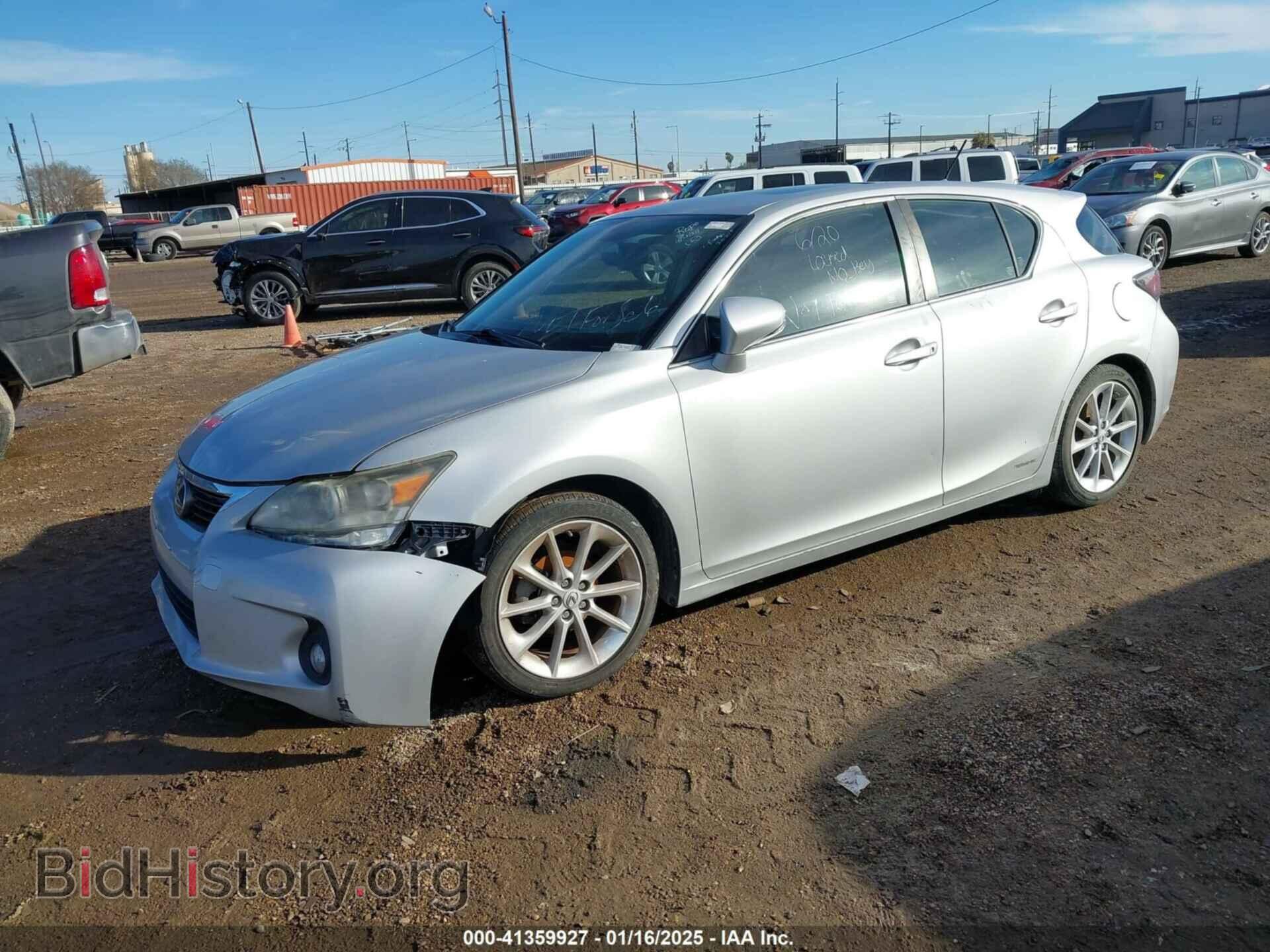 2011 LEXUS CT 200H - VIN: JTHKD5BH4B2018987 - Фото 2