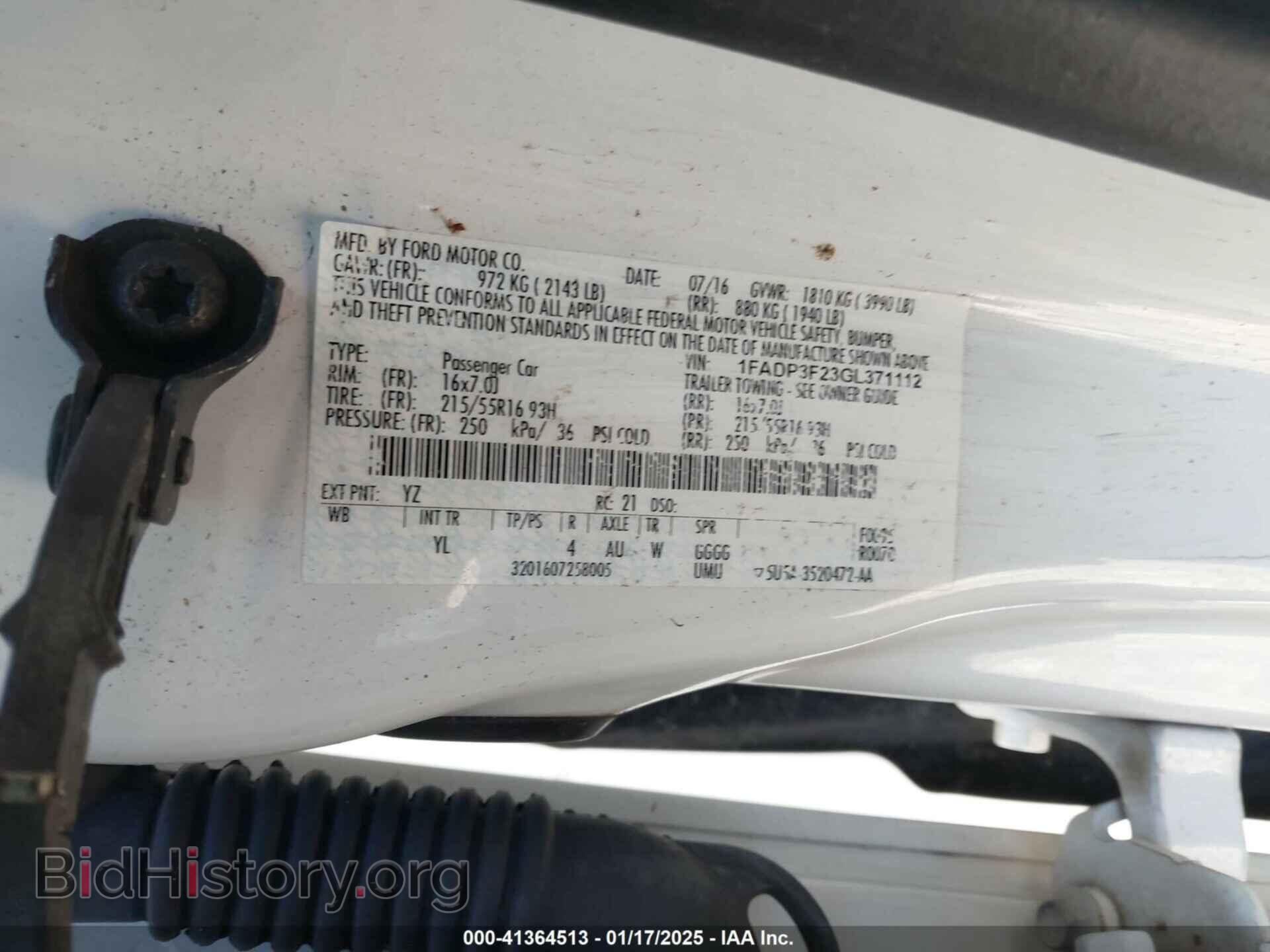2016 FORD FOCUS - VIN: 1FADP3F23GL371112 - Photo 9
