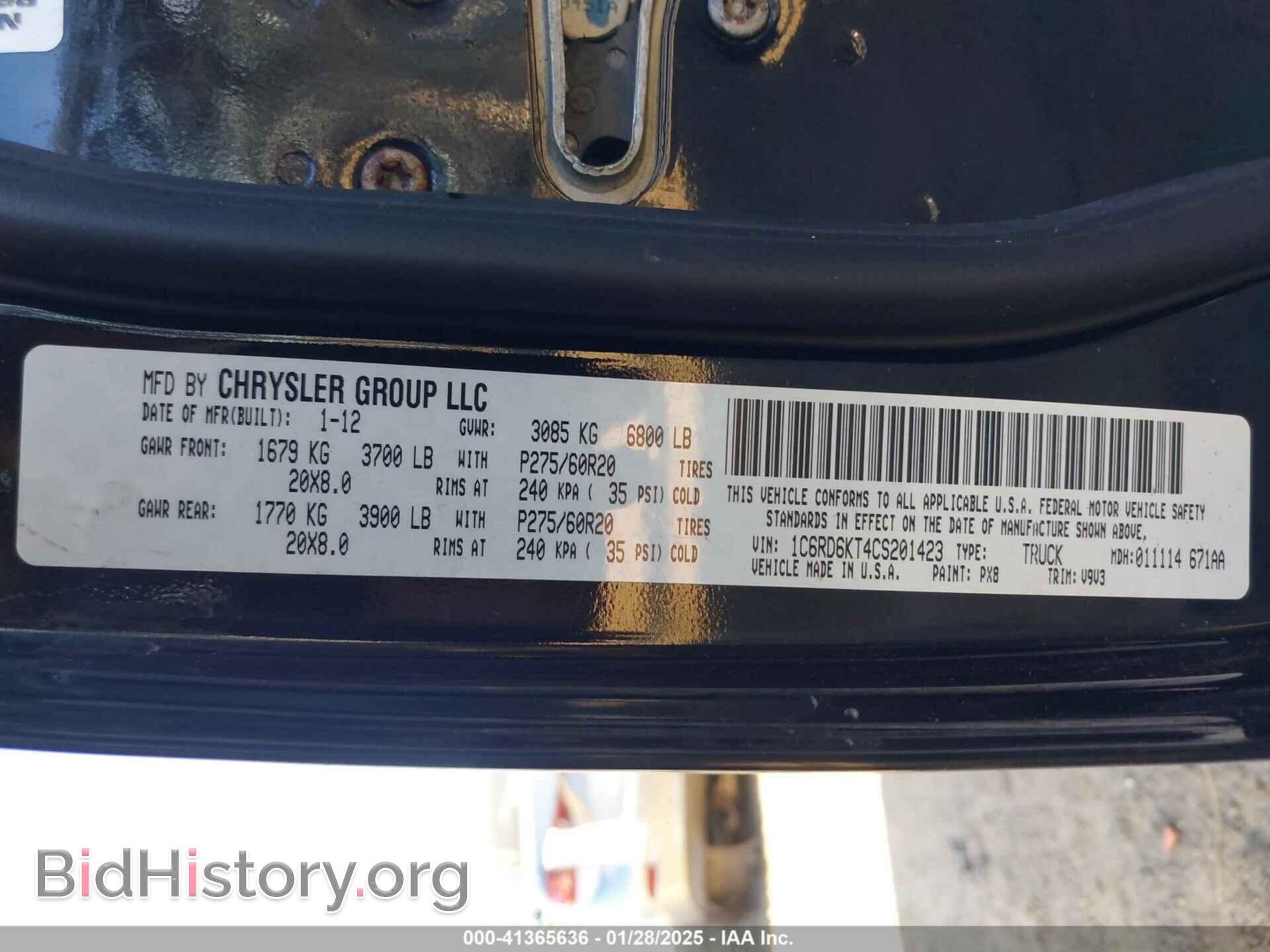 2012 RAM 1500 - VIN: 1C6RD6KT4CS201423 - Photo 9