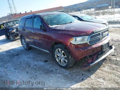 2016 Dodge DURANGO CITADEL, красный — VIN 1C4RDJEG7GC347311, IAAI